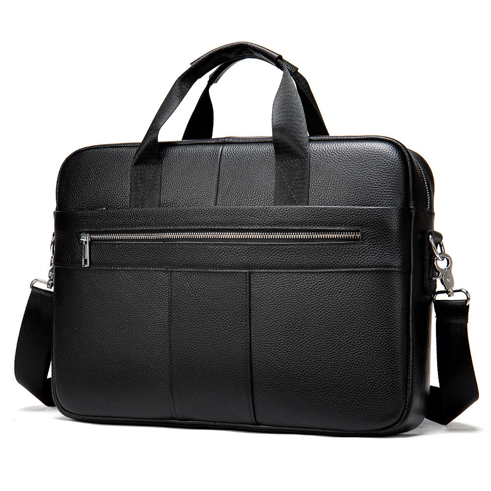 Men's Leather Vintage Casual Briefcase Handbag